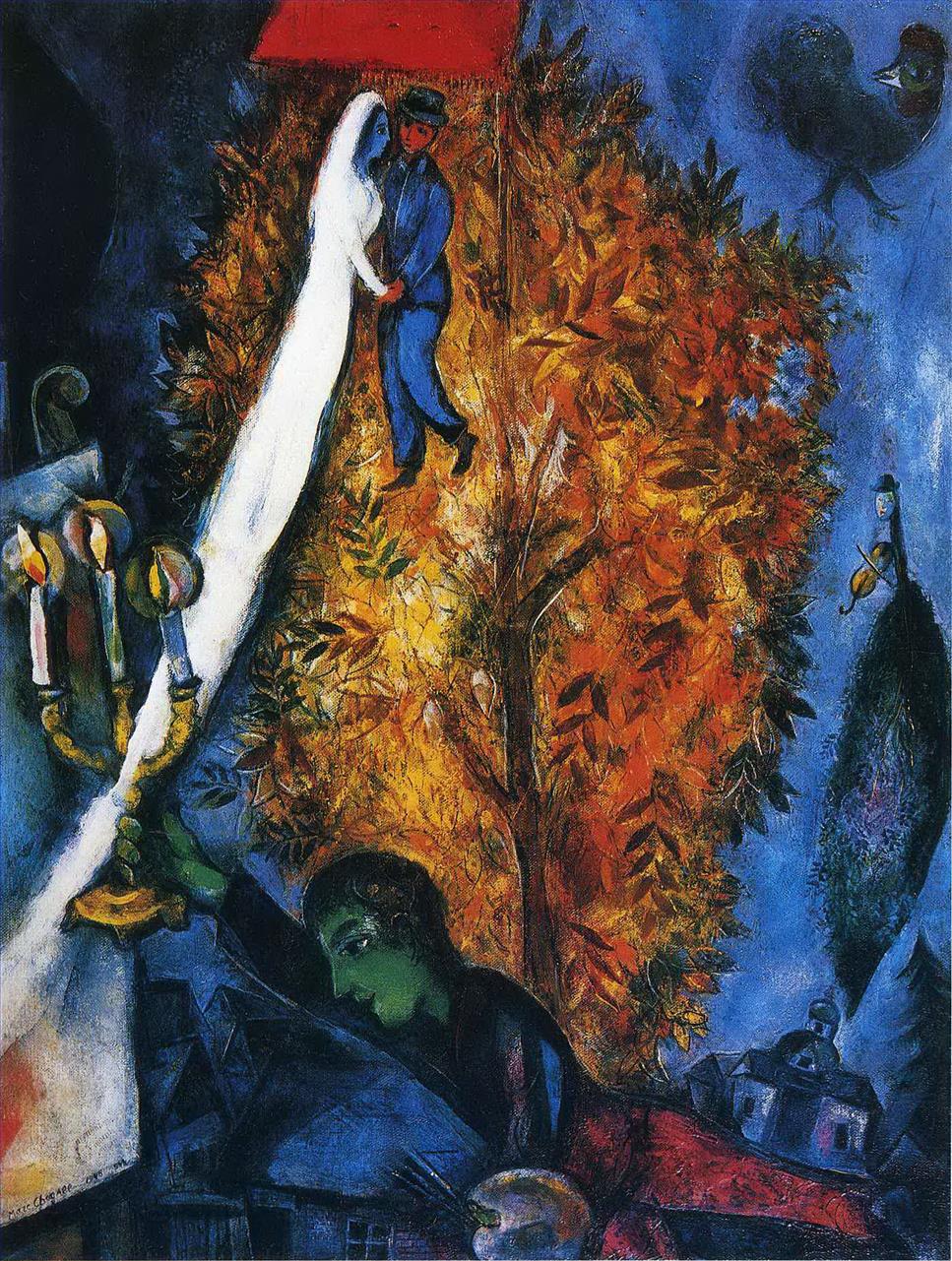 生命の樹 現代マルク・シャガール油絵
